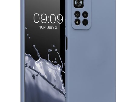 Funda kwmobile para Xiaomi Redmi Note 11 Pro+ 5G   Note 11 Pro Plus 5G - Protección anticaídas - Gris Azulado Embalaje Deteriorado Cheap