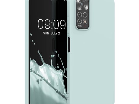 Funda kwmobile para Xiaomi Redmi Note 11   Note 11S - Ultrafina de TPU y Silicona con Bordes elevados anticaídas - Menta Cool Embalaje Deteriorado For Discount