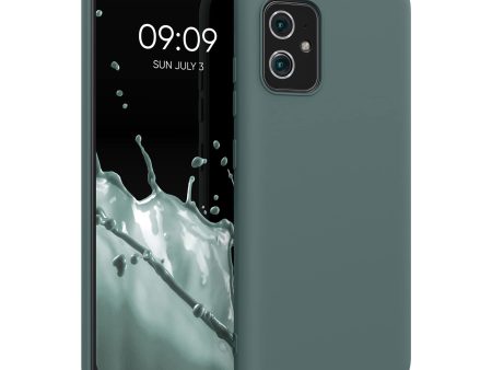 Funda kwmobile para ASUS Zenfone 8 - Ultrafina de TPU y Silicona con Bordes elevados anticaídas - Verde Bosque Embalaje Deteriorado Cheap